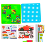 Конструктор винтовой &laquo;Конструктики: Транспорт&raquo;, 105 деталей