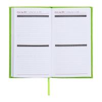 Еженедельник датированный 2025 года, 85х145 мм, 64 листа ESCALADA, твердая обложка из искусственной кожи, блинтовое тиснение, блок 70 г/м², зелёный Еженедельник датированный 2025 года, 85х145 мм, 64 листа ESCALADA, твердая обложка из искусственной кожи, блинтовое тиснение, блок 70 г/м², зелёный