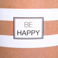 Набор круглых коробок 5 в 1, упаковка подарочная, &laquo;Крафт&raquo;,15 х 15 х15 - 23 х 23 х 25 см