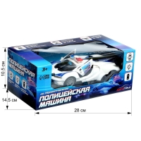 Машина радиоуправляемая &laquo;Полиция&raquo;, свет, открываются двери, работает от батареек