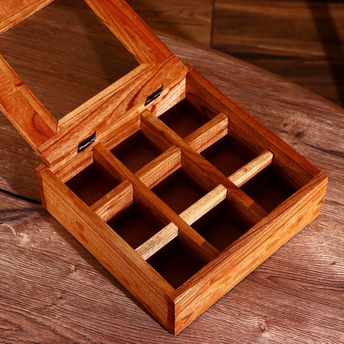 Коробка для чайных пакетиков 24х24х8 см, джампинис