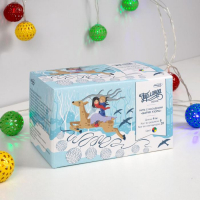 Гирлянда &laquo;Нить&raquo; 4 м с насадками &laquo;Шарик с узором&raquo;, IP20, прозрачная нить, 20 LED, свечение мульти, 8 режимов, 220 В