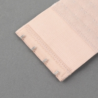 Застёжка-удлинитель для бюстгальтера, 3 ряда, 4 крючка, 7,5 &times; 10 см, 3 шт, цвет белый/бежевый/чёрный