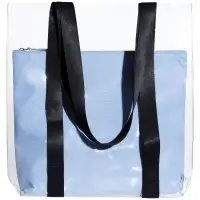 Шопер Clarity с голубым органайзером, прозрачный Шопер Clarity с голубым органайзером, прозрачный