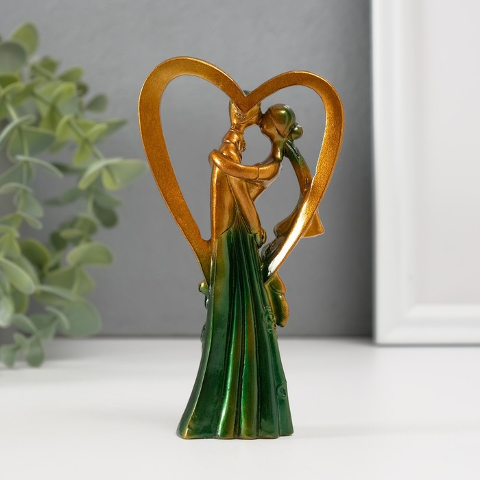 Сувенир полистоун Сувенир полистоун "Влюблённые-в сердце" 12х6,8х3,5 см