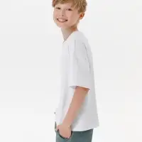 Футболка детская оверсайз Teezer, белая, 14 лет