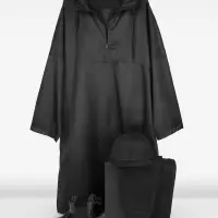 Дождевик-анорак R1, черный, размер M/L