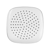 Лейка стационарная ZEIN Z019, пластик, квадратная с округленными углами, 1 режим, белый/хром Лейка стационарная ZEIN Z019, пластик, квадратная с округленными углами, 1 режим, белый/хром