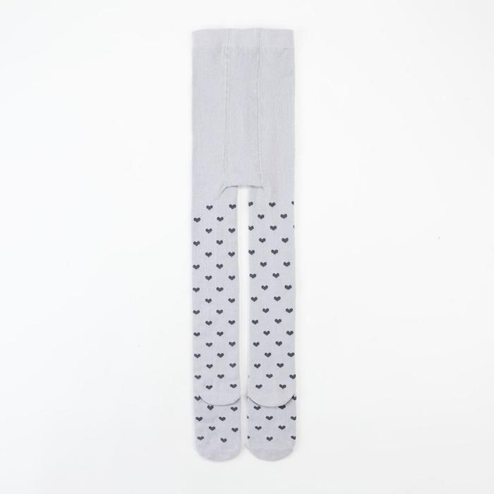 Колготки детские KAFTAN &laquo;Сердечки&raquo; 116-122 см, цвет серый