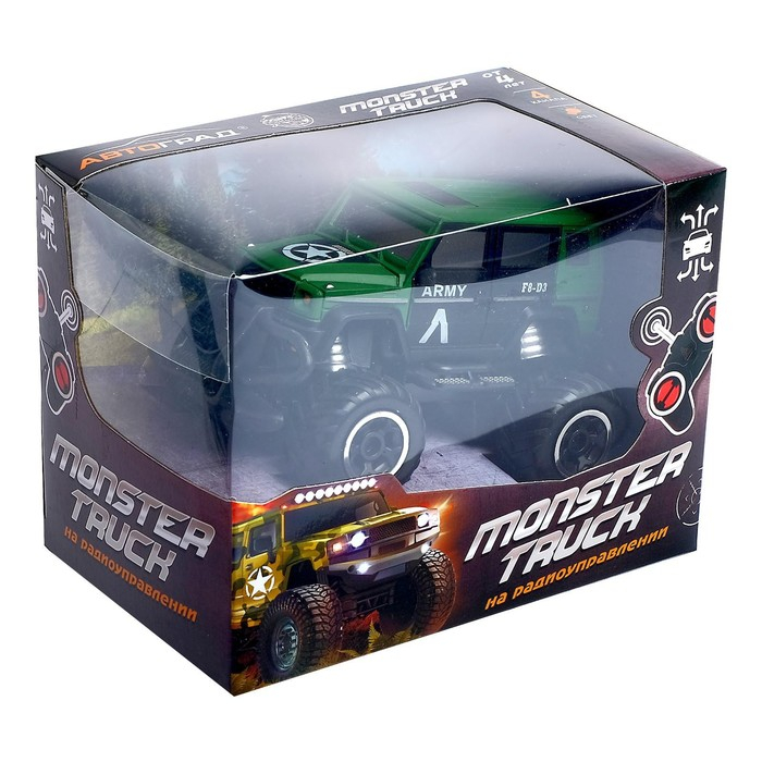 Джип радиоуправляемый &laquo;Армия&raquo;, работает от батареек