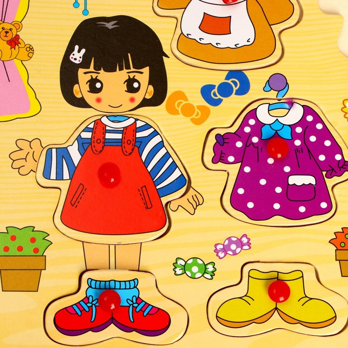 Рамка-вкладыш &laquo;Переодень Дашу&raquo;, 12 элементов