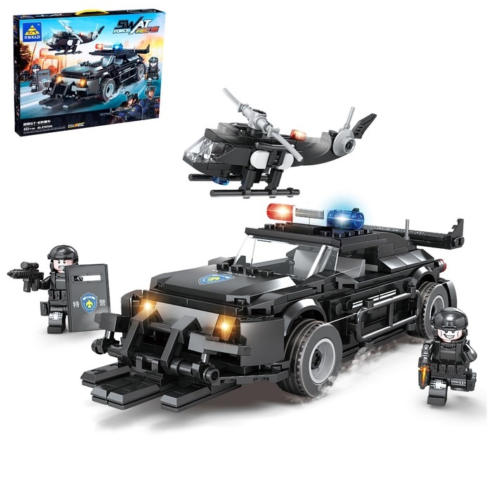 Конструктор спецназ &laquo;Патрульная машина&raquo;, 451 деталь
