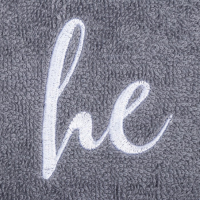 Набор полотенец "She & He" 35х50 см-2 шт, 100% хлопок, 350 г/м2 Набор полотенец "She & He" 35х50 см-2 шт, 100% хлопок, 350 г/м2