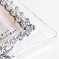 Фоторамка пластик под металл 13х18 см "Миллионы роз" серебро и перламутр 22,5х17,5х1,5 см Фоторамка пластик под металл 13х18 см "Миллионы роз" серебро и перламутр 22,5х17,5х1,5 см