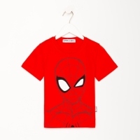 Футболка детская &laquo;Человек-Паук&raquo; рост 86-92, красный