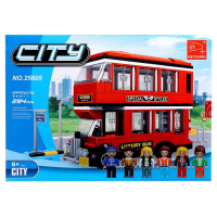 Конструктор «Двухэтажный автобус», 282 детали Конструктор «Двухэтажный автобус», 282 детали