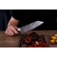 Нож шеф Magistro «Ортего», длина лезвия 17 см, дамасская сталь AUS-10 Нож шеф Magistro «Ортего», длина лезвия 17 см, дамасская сталь AUS-10