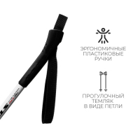 Палки лыжные стеклопластиковые, длина 110 см, цвета МИКС Палки лыжные стеклопластиковые, длина 110 см, цвета МИКС