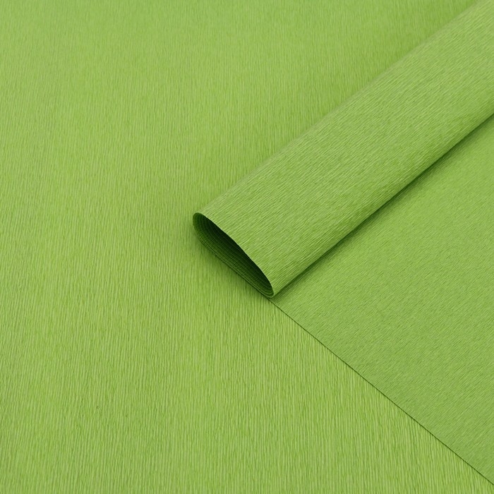 Бумага гофрированная 353 салатовая, 90г, 50 см х 1, 5 м Бумага гофрированная 353 салатовая, 90г, 50 см х 1, 5 м