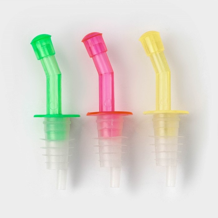 Набор гейзеров на бутылку Доляна &laquo;Яркоцвет&raquo;, 3 шт, цвет МИКС