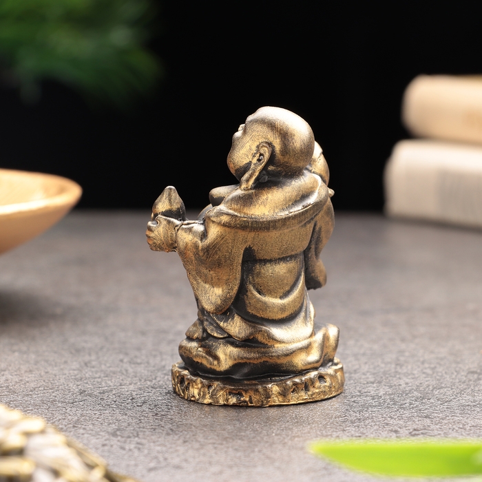 Сувенир &laquo;Хотей  на удачу", гипсобетон, 6х5х5 см, набор 3 шт, 4х3,5х6 см