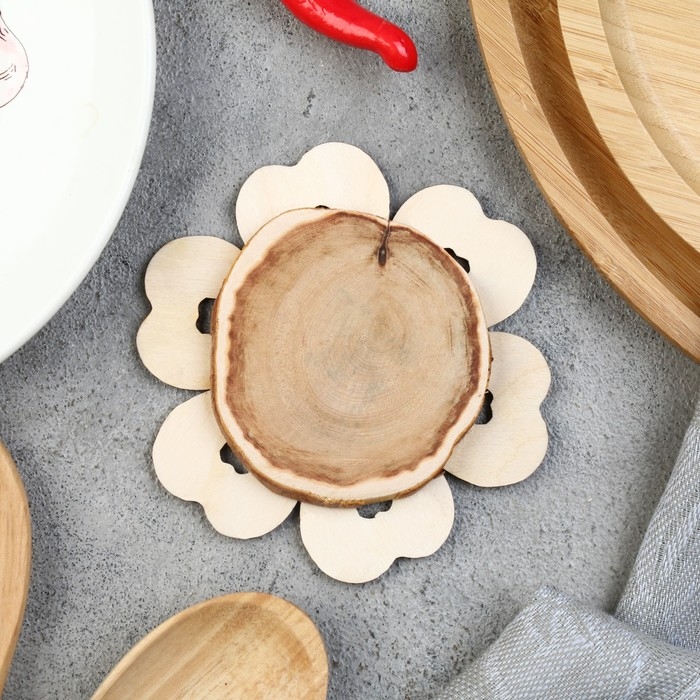 Подставка под горячее &laquo;Пончик&raquo;, 12 см, можжевельник