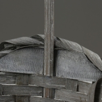 Набор корзин, 19х7,5х9,5/31 см, 22х9х11/34 см, 24х9х11,5/35 см, 3 шт, серые, бамбук