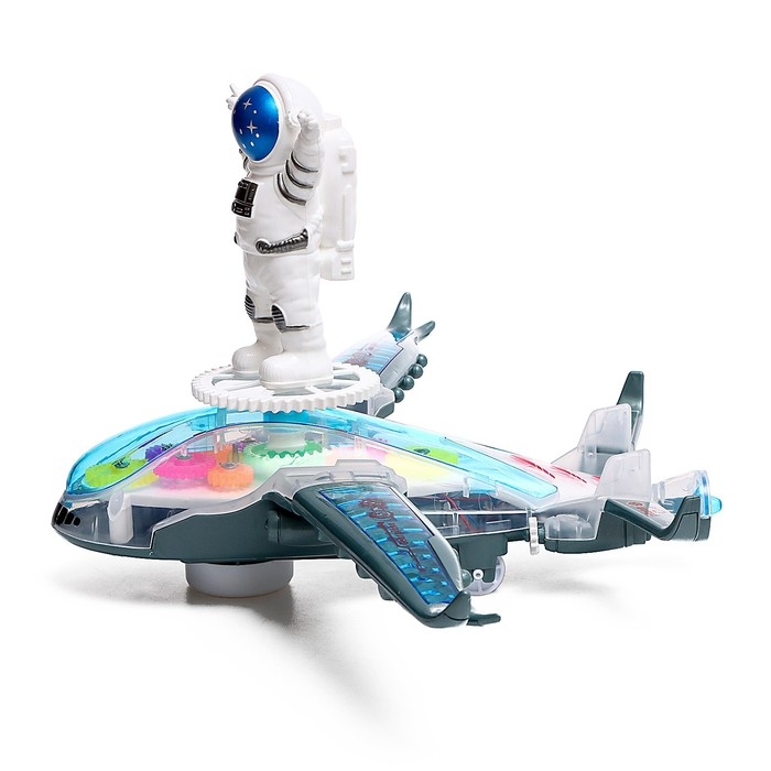 Самолет «Шестерёнки», свет и звук, работает от батареек Самолет «Шестерёнки», свет и звук, работает от батареек