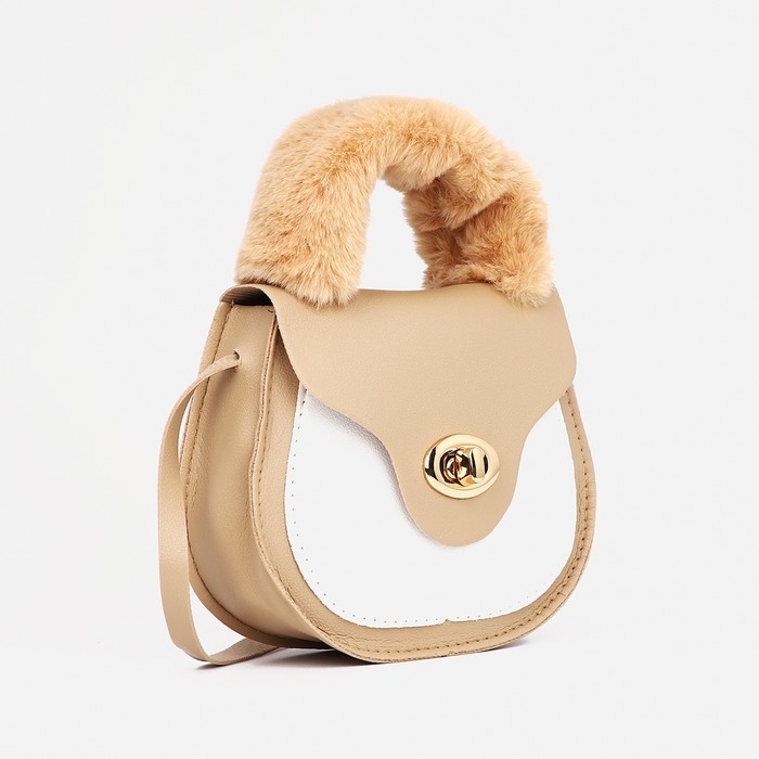 Сумка детская для девочки на застёжке, цвет бежевый Сумка детская для девочки на застёжке, цвет бежевый