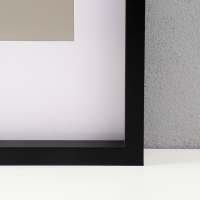 Фоторамка МДФ "Valerie" 50х70 см с паспарту 40х50 см, чёрный (пластиковый экран)