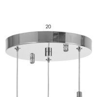 Светильник "Жаннетт" 3х3Вт G4 Хром 30х30х180см Светильник "Жаннетт" 3х3Вт G4 Хром 30х30х180см