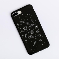 Чехол на телефон iPhone 7 Plus/8 Plus &laquo;Космос&raquo; soft touch, 16 &times; 8 см