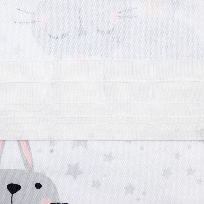 Штора Этель Funny rabbits, 145*260 см, 100% хлопок