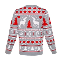 Джемпер вязаный KAFTAN "Новогодний" размер 42, серый