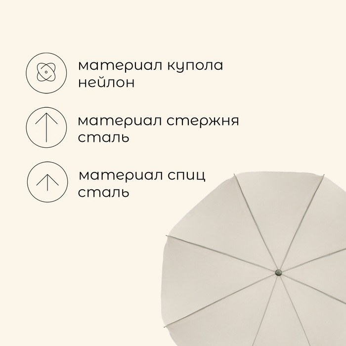 Зонт пляжный maclay, с УФ защитой, d=150 cм, h=170 см Зонт пляжный maclay, с УФ защитой, d=150 cм, h=170 см