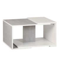 Стол журнальный Честер, 700х500х350, Бетон/Белый Стол журнальный Честер, 700х500х350, Бетон/Белый