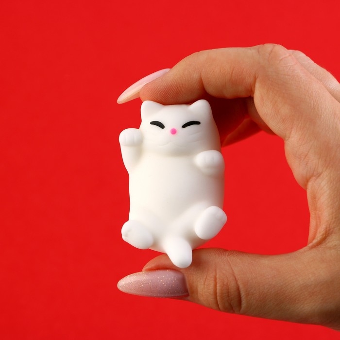 Мялка антистресс «Моё сердечко», котик, 6 х 3,5 см. Мялка антистресс «Моё сердечко», котик, 6 х 3,5 см.