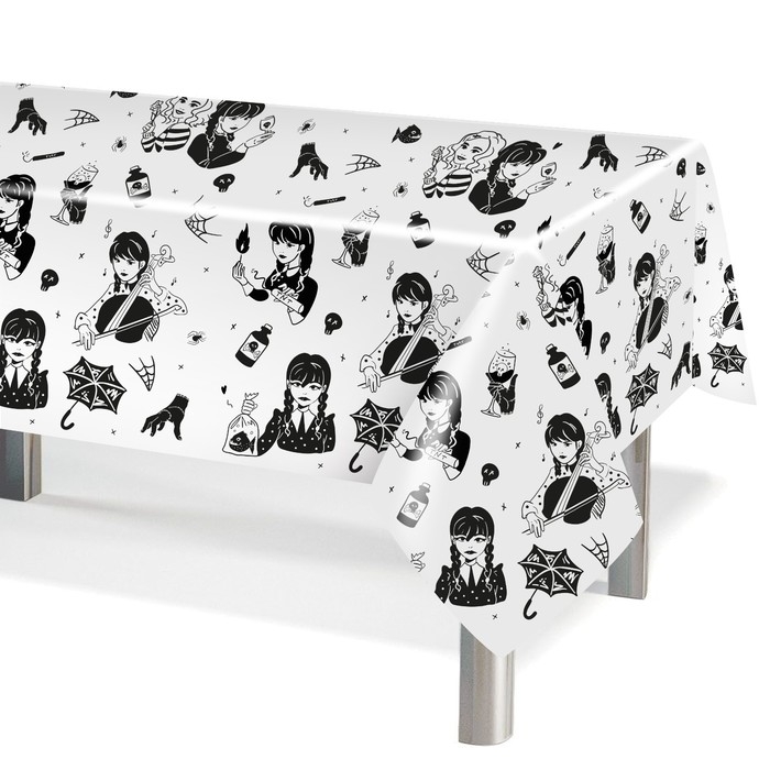 Скатерть одноразовая &laquo;Мрачная стори&raquo;, 120 &times; 180 см