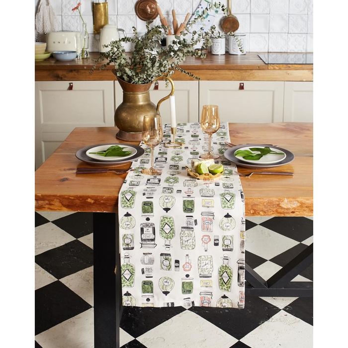 Дорожка на стол "Этель" Kitchenware 40х149см, 100% хлопок, саржа 190 г/м2