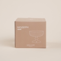 Креманка стеклянная SL Home &laquo;Модерн&raquo;, 300 мл, 12&times;10 см, цвет прозрачный