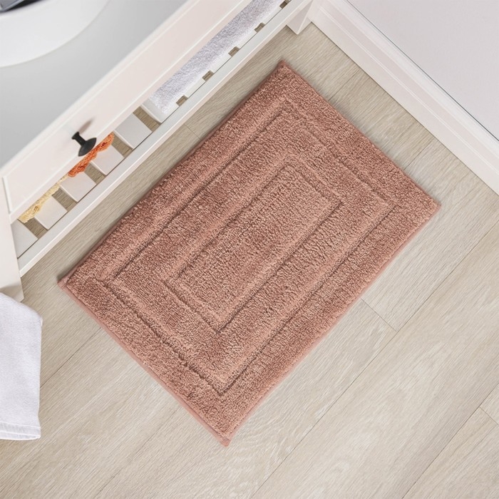 Коврик для дома SAVANNA &laquo;Мягкость&raquo;, 50&times;80 см, цвет розовый