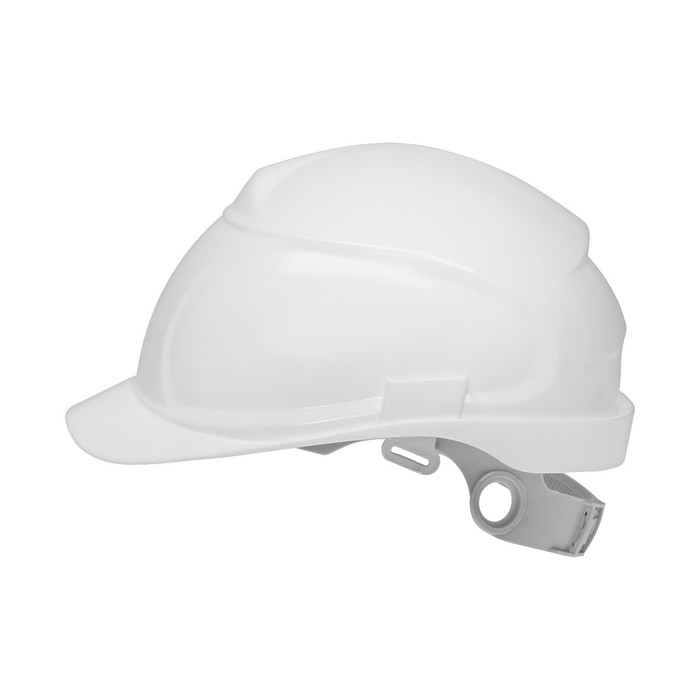 Каска защитная ТУНДРА, для строительно-монтажных работ, с текстильным оголовьем, белая Каска защитная ТУНДРА, для строительно-монтажных работ, с текстильным оголовьем, белая