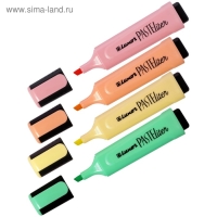 Набор маркеров-текстовыделителей 4 цвета, 1-5 мм, Luxor Pasteliter Набор маркеров-текстовыделителей 4 цвета, 1-5 мм, Luxor Pasteliter