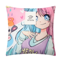 Подушка декоративная Аниме "Мяу" Подушка декоративная Аниме "Мяу"