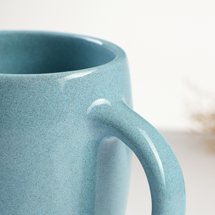 Кружка "Праздничная" 0,4л / 11,5х9,5см, блюз