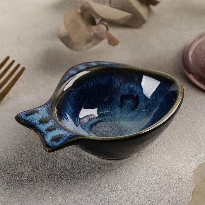 Блюдо керамическое «Лунная тропа», 11×8×3,5 см Блюдо керамическое «Лунная тропа», 11×8×3,5 см