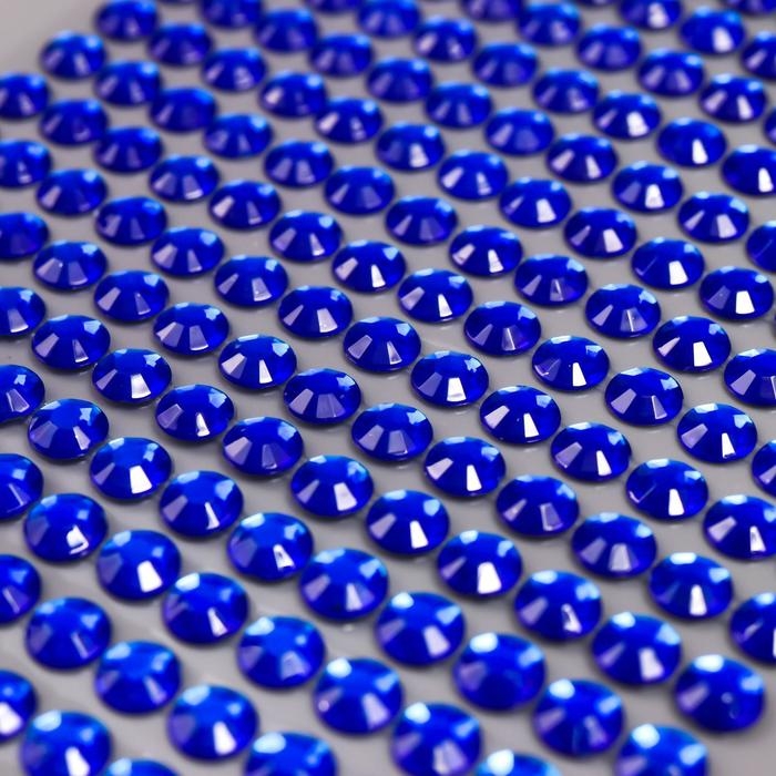 Наклейка пластик стразы Наклейка пластик стразы "Мелкие", d - 0,5 см, МИКС 31,5х10,5 см