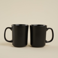 Набор кружек фарфоровых SL Home &laquo;Дарк&raquo;, 400 мл, цвет чёрный