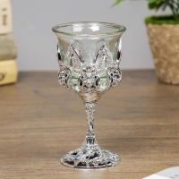 Подсвечник стекло "Наслаждение" 12*6,5*6,5 см, серебро Подсвечник стекло "Наслаждение" 12*6,5*6,5 см, серебро