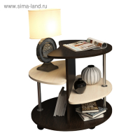 Стол журнальный (СЖ-5), 700х700х605, Дуб венге/Дуб молочный Стол журнальный (СЖ-5), 700х700х605, Дуб венге/Дуб молочный